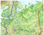 Самые большие равнины на территории России: названия, карта, границы, климат и фото Контурная карта русская равнина распечатать задания